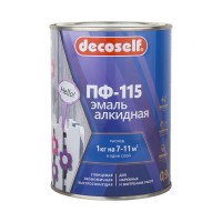 Эмаль Pufas Decoself ПФ-115, белая мат (0,9 кг)