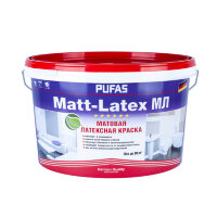 Краска Pufas Matt-Latex D моющаяся латексная, мат., мороз. (10 л)
