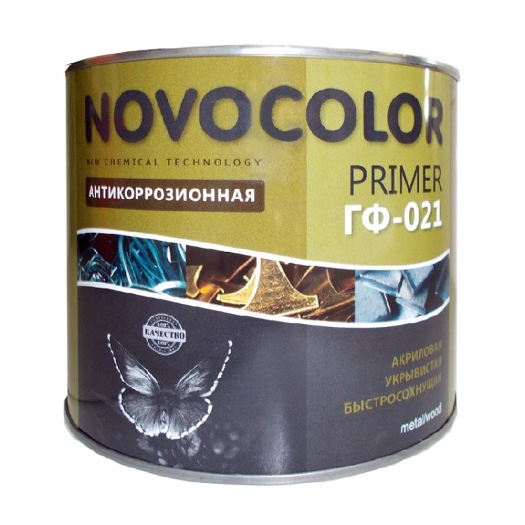 Грунтовка Novocolor ГФ-021 красно-коричневый (1,9 кг)