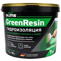 Гидроизоляция эластичная GLIMS®GreenResin на водной основе 7 кг