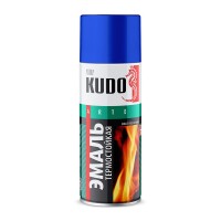 Эмаль термостойкая Kudo KU-5002 чёрная (0,52 л)