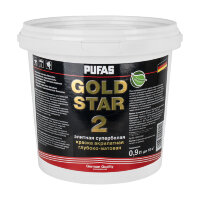 Краска в/д для стен и потолков Pufas GOLD STAR 2 (0,9 л)