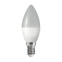 Лампа светодиодная LED E14, свеча C37, 10Вт, 3000К, теплый белый свет