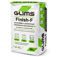 Шпатлевка финишная GLIMS®Finish-F на основе белого цемента 20 кг