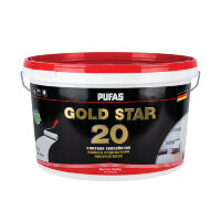 Краска акрилатная Pufas GOLD STAR 20 полумат. Основа D мороз. (9 л)