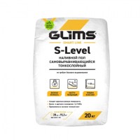 Наливной пол GLIMS®S-Level тонкослойный самовыравнивающийся 20 кг