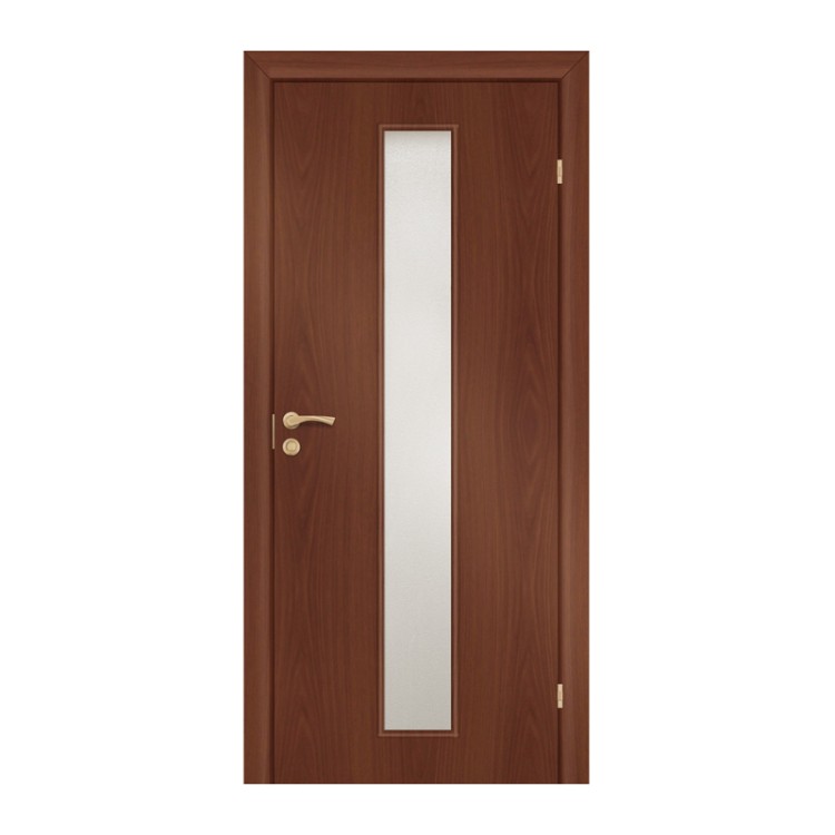 Полотно дверное Olovi, со cтеклом, итальянский орех, б/п, б/ф (L2 600х2000х35 мм)