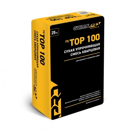 Упрочняющая смесь GLIMS®PRO FS TOP 100 сухая кварцевая 25 кг