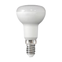 Лампа светодиодная LED E14, 6Вт, 4000К, хол. белый свет, зеркальная R50