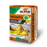 Плиточный клей GLIMS®WhiteFix для натурального и искусственного камня на основе белого цемента 25 кг
