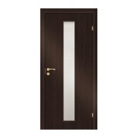 Полотно дверное Olovi, со cтеклом, венге, б/п, с/ф (L2 700х2000х35 мм)