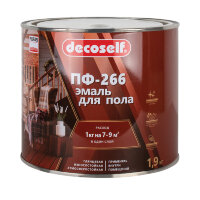 Эмаль для пола Pufas ПФ-266 золотисто-коричневая Decoself, 1,9 кг