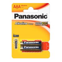 Элемент питания алкалиновый Panasonic, тип LR03/ААА, 1,5В (уп. 2 шт)