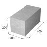 Блок фундаментный сплошной (ФБС 4-2-2) 400х200х200 мм